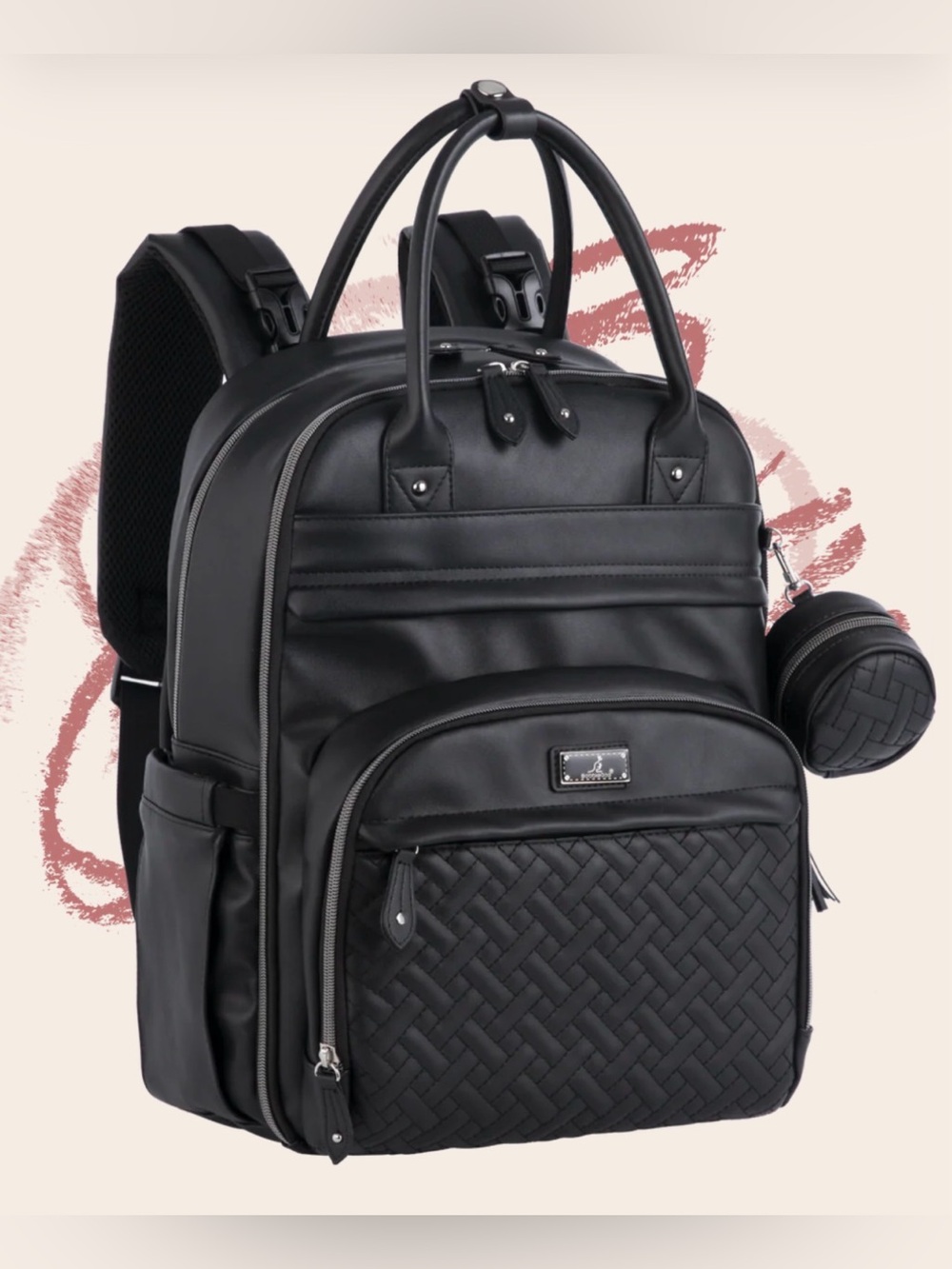 Vegan Leather Original Diaper Bag READ